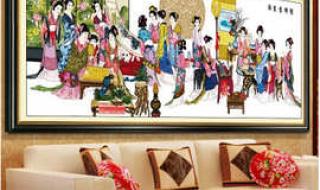 皇室-蒙娜丽莎、珍爱、KS,十字绣比较 蒙娜丽莎十字绣图案